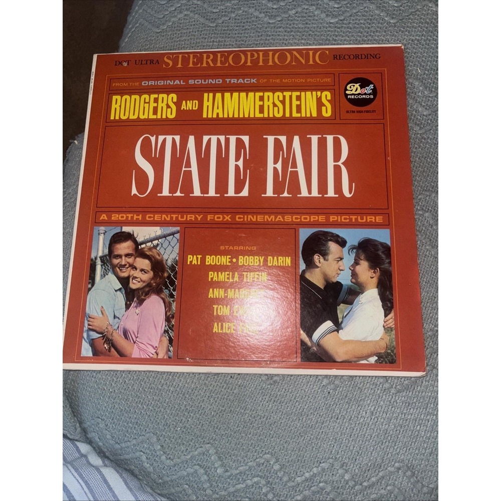 State Fair (Movie Soundtrack) VG+ Vinyl LP Record 1962 Boone & Darin